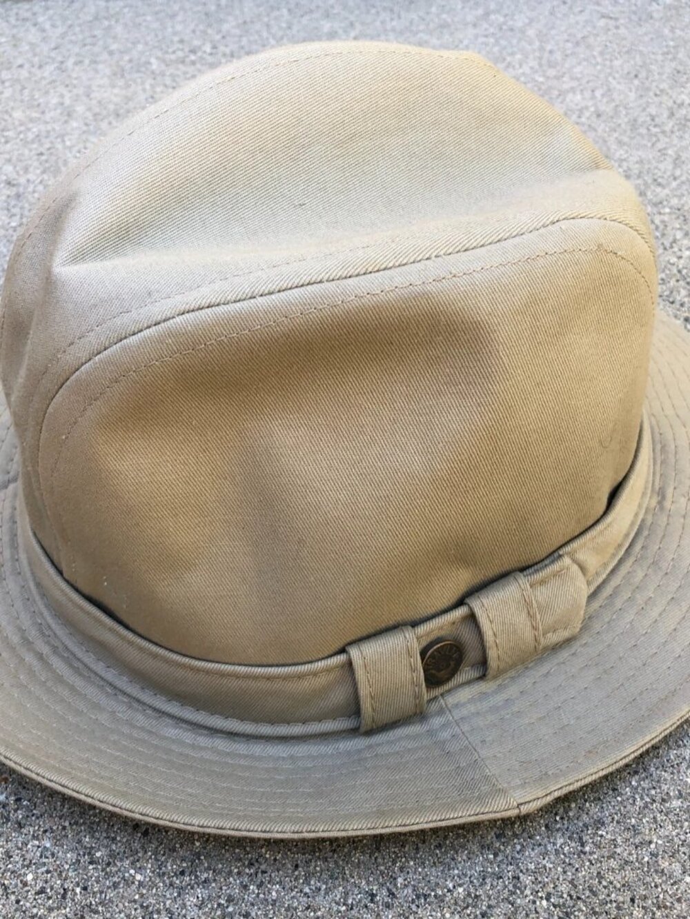 Vintage COUNTRY GENTLEMAN Fedora Hat Water Repellent Beige Traveler One Size
